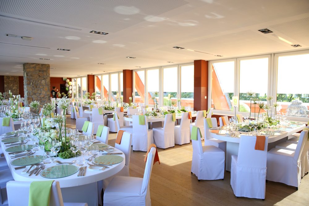Atmosphäre eines Comedia-Firmenevents